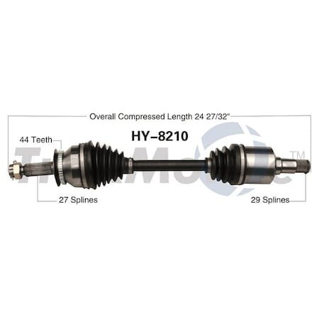 Surtrack Axle Cv Axle Shaft, Hy-8210 HY-8210